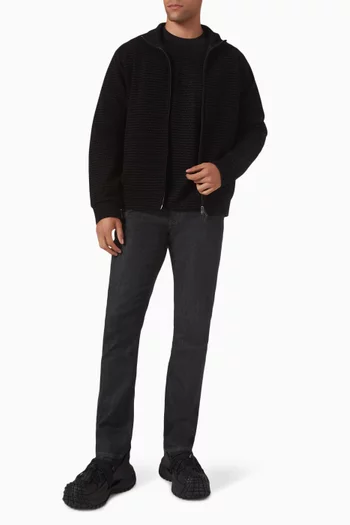 All-over Flocked Logo T-shirt in Lyocell-blend