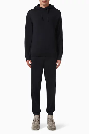 Knitted Hoodie & Pants Set in Wool