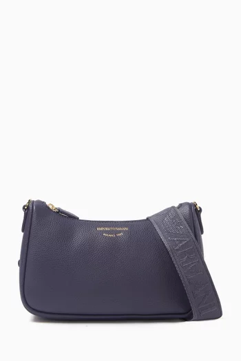 Baguette Crossbody Bag in Faux Leather