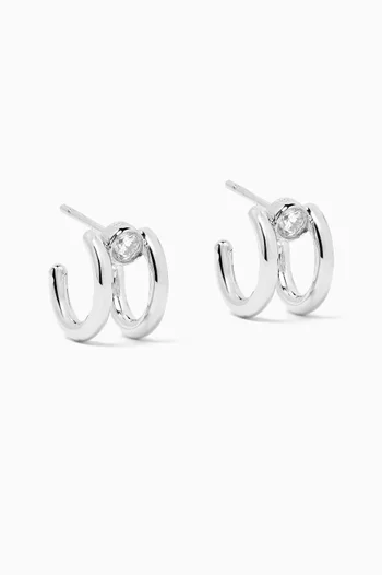 Odile Hoop Earrings in Sterling Silver