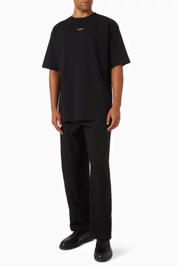 Le T-Shirt Slogan Classique in Cotton Interlock