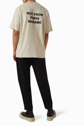 Le T-shirt Slogan in Cotton