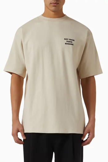 Le T-shirt Slogan in Cotton