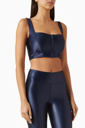 بلوزة بلا أكمام سيلين هيروين سبورت × منى قطان