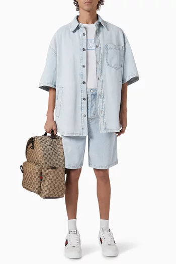 Lasered Shirt in Denim