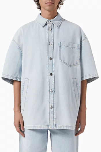 Lasered Shirt in Denim