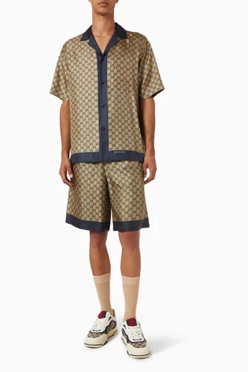 Horsebit-print Shirt in Silk