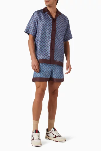 Printed Shirt in Silk Twill