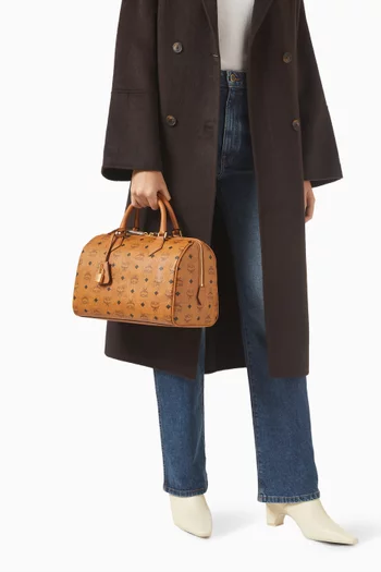 Medium Ella Boston Bag in Coated-canvas