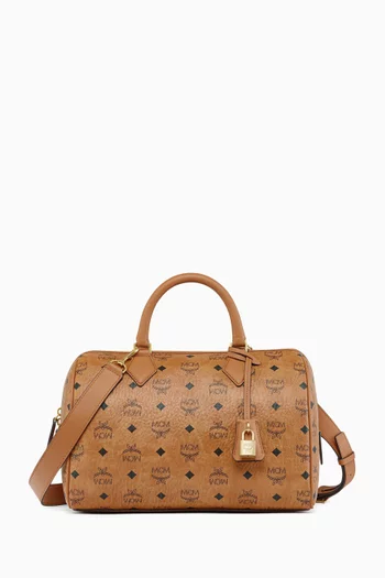 Medium Ella Boston Bag in Coated-canvas