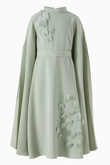 Cape Maxi Dress