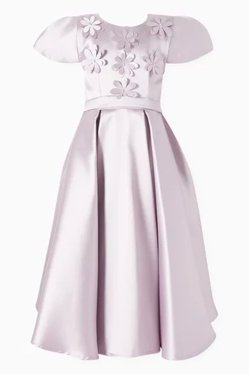 Floral Appliqué Dress