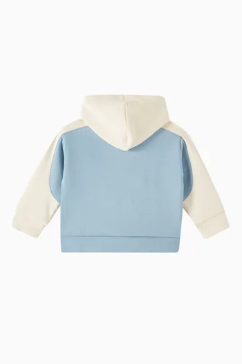 Colour-Block Logo Hoodie