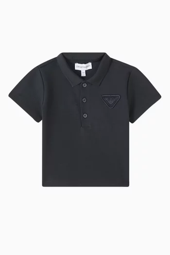 Eagle Logo Polo Shirt in Cotton