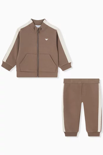 Tracksuit Set in Interlock Double-jersey