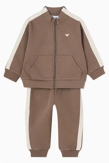 Tracksuit Set in Interlock Double-jersey