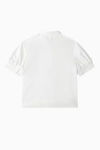 Ruffle Short-sleeve Shirt