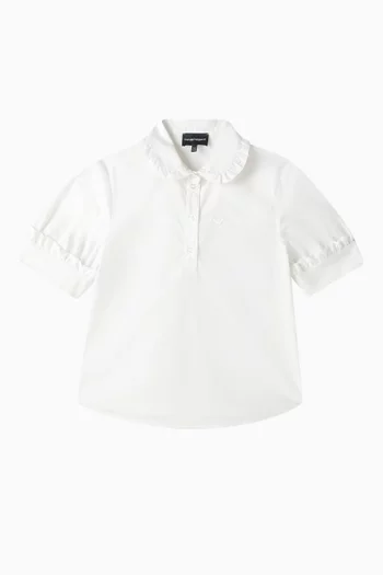 Ruffle Short-sleeve Shirt