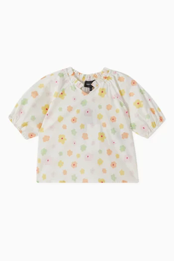 Eagle Logo Blouse in Cotton