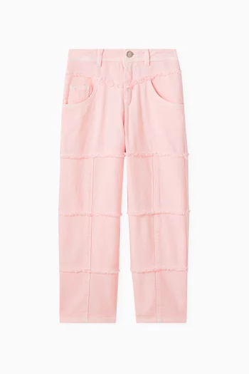 Fringed Wide-leg Pants