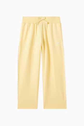 Logo Scalloped Sweatpants in Cotton