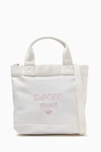 Medium Logo Tote Bag in Cotton