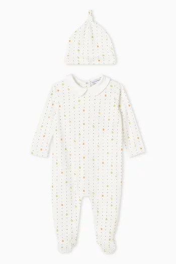 Logo Jumpsuit & Beanie Set