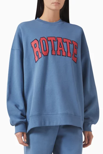 Heavy Logo Sweatshirt in Organic Cotton