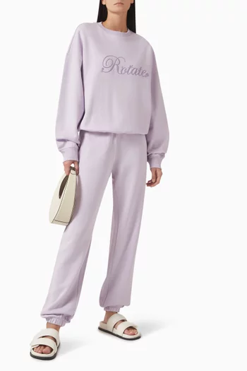 Cursive Logo Sweatshirt in Cotton