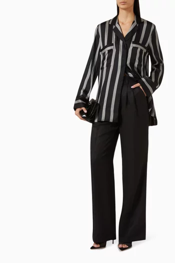 Striped Shirt in Satin