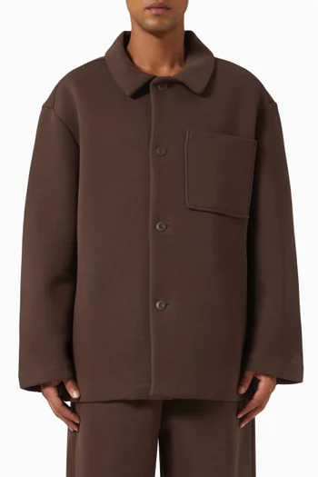 Tech Shacket in Fleece