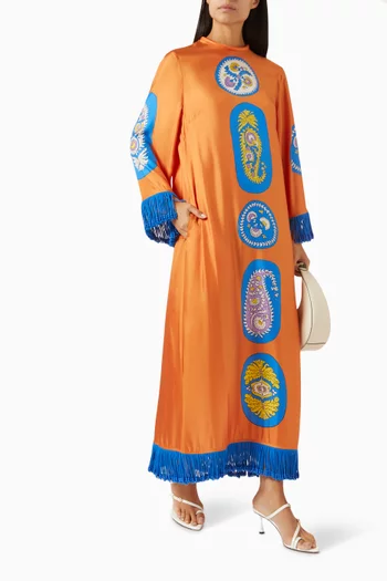 Luis Dress in Silk-twill