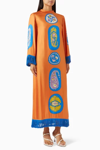 Luis Dress in Silk-twill
