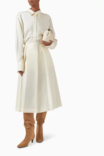 Slouch Waist Shirt in Satin