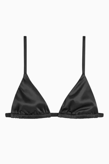 Triangle Bralette in Satin