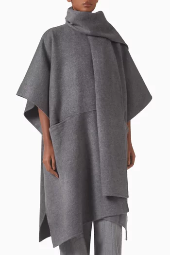 Double Scarf Coat in Wool