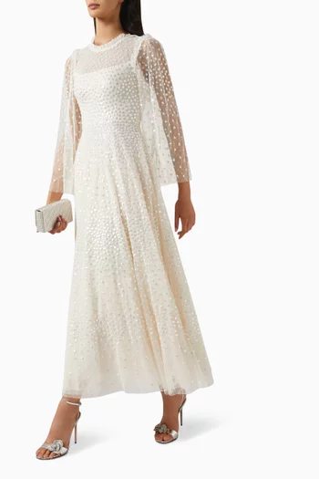 Sequin-embellished Gown in Tulle