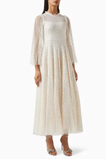 Sequin-embellished Gown in Tulle