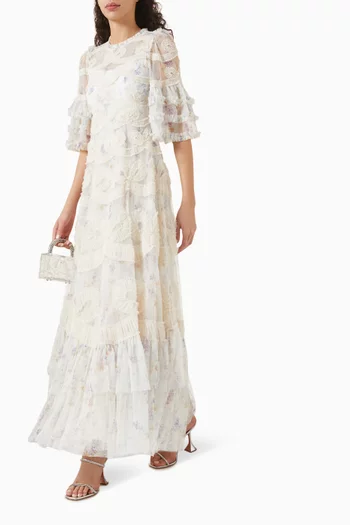 Ophelia Ditsy Ingrid Gown in Tulle