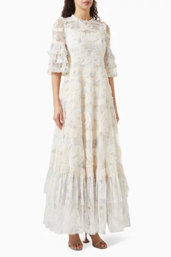 Ophelia Ditsy Ingrid Gown in Tulle