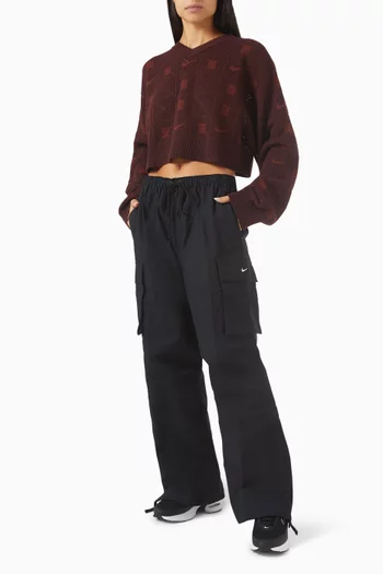 Logo Crop Sweater