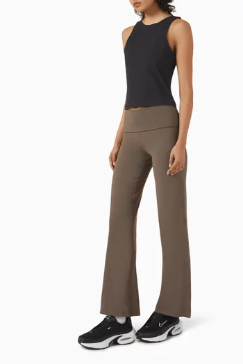 High-waisted Fold-Over Pants