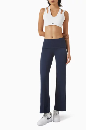 High-waisted Fold-Over Pants