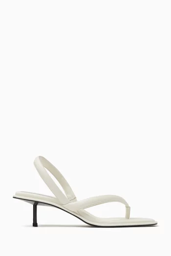 Thong 40 Slingback Sandals in Leather