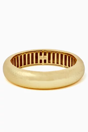 Small Domed Bangle in 22kt Gold-plated Brass