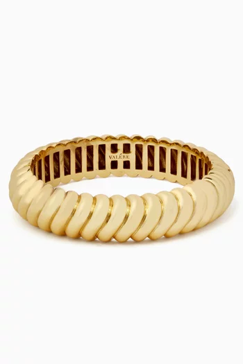 Ripple Bangle in 22kt Gold-plated Brass