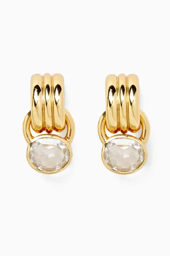 Pure Earrings in 22kt Gold-plated Brass