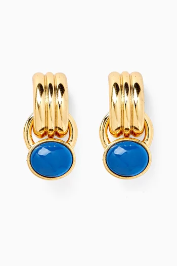 Pure Earrings in 22kt Gold-plated Brass