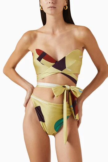 Modernism Bikini Set in Stretch Nylon