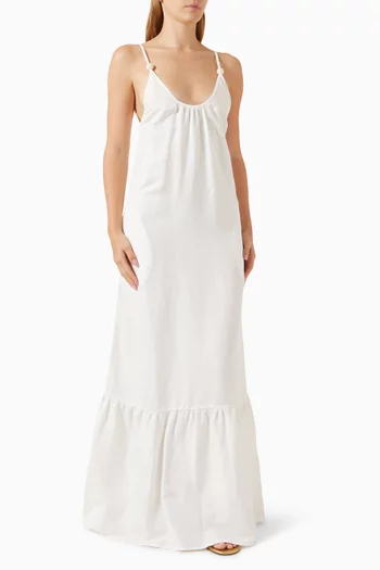 Golden Age Pearl Maxi Dress in Viscose